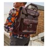 Plecak Dr. Martens VEGAN BACKPACK Cherry Red Oxford Rub Off AC989601